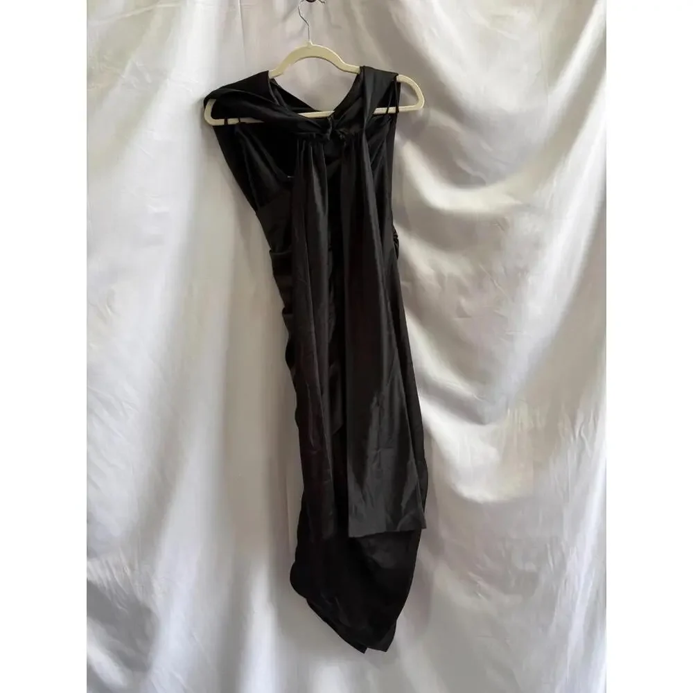 ARIAS New York Asymmetrical Dress Size 8 with Fabric Pull - Picture 5 of 16